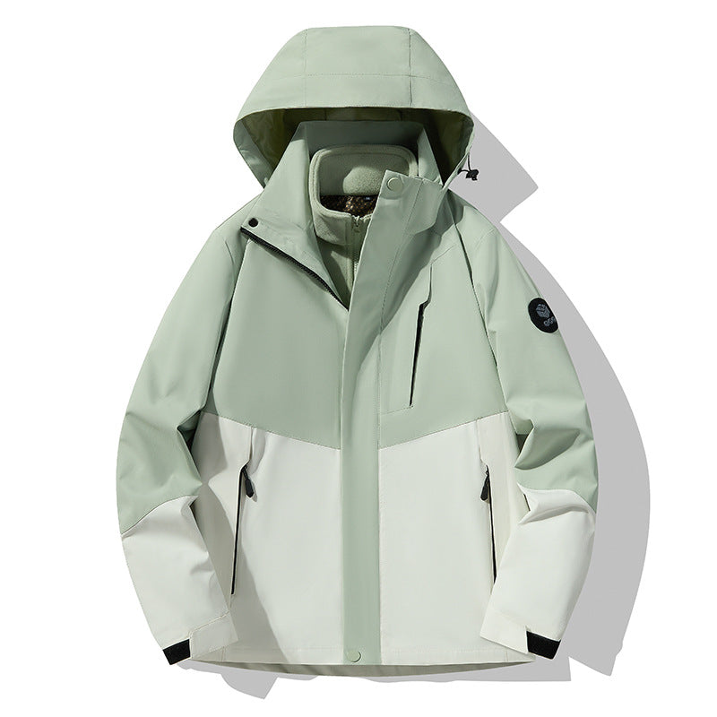 Herren Dreifach kombinierbare Funktionsjacke mit abnehmbarer Steppweste Echoarchiv