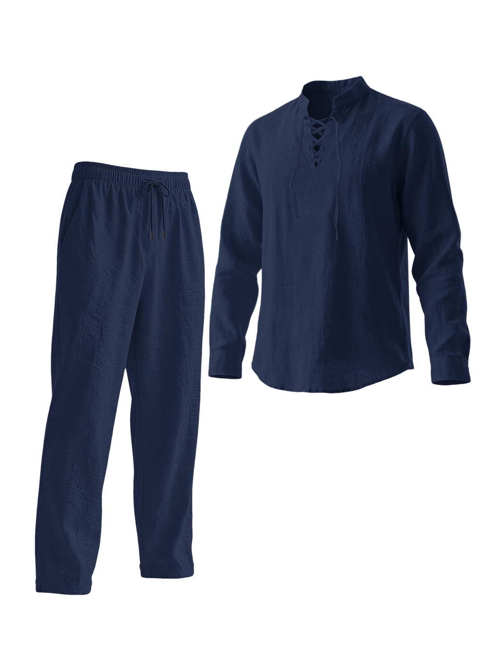 Herren Elegantes Freizeit-Set mit atmungsaktivem Oberteil und bequemen Hosen Echoarchiv