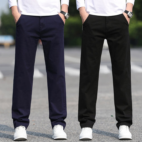 Herren Slim Fit Stretch-Hose mit elastischem Bund und geradem Bein Echo Archiv