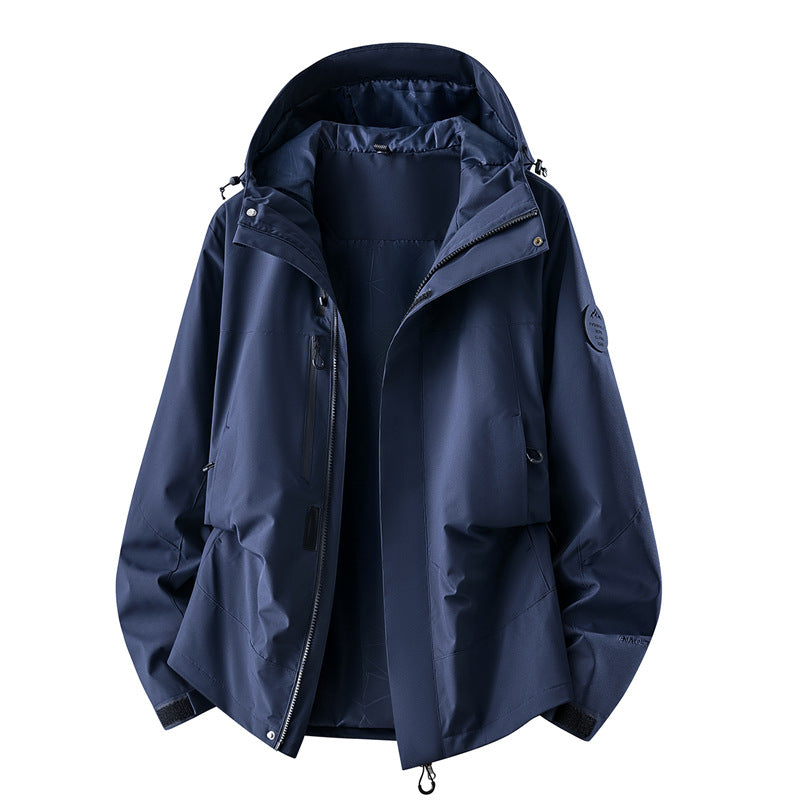 Damen technische dreilagige Softshell-Regenjacke mit getapten Nähten und Multifunktions-Taschen Echoarchiv