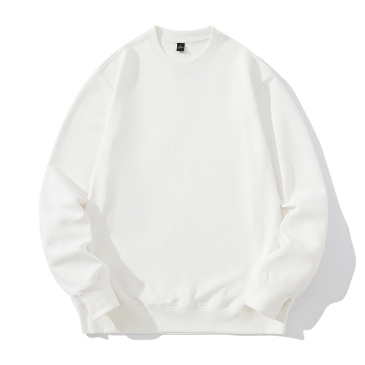 Unisex Oversize Rundhals-Sweatshirt aus Baumwollmischung mit gerippten Bündchen – Marzano