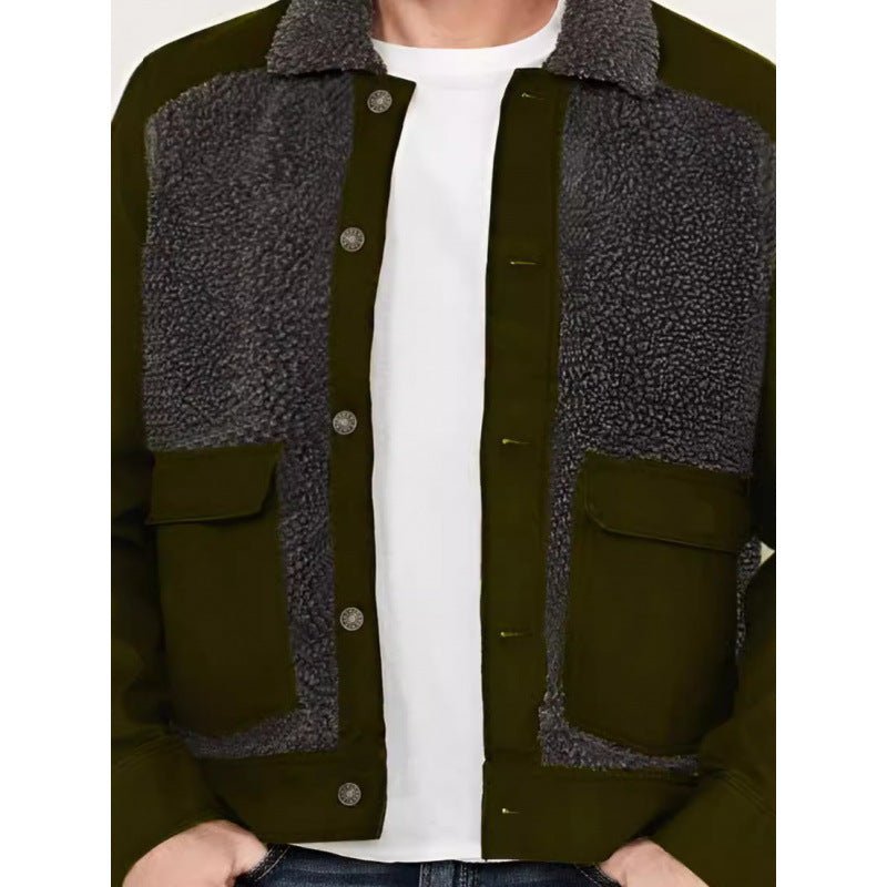 Herren modische Jacke mit durchgehendem Fleece-Futter Echoarchiv