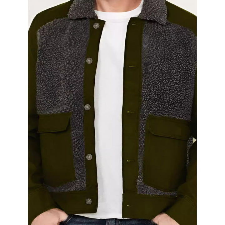 Herren modische Jacke mit durchgehendem Fleece-Futter Echoarchiv