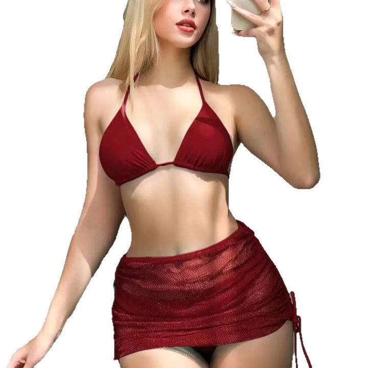 Damen Triangel-Bikini mit eleganter Wickelrock-Optik Echo Archiv