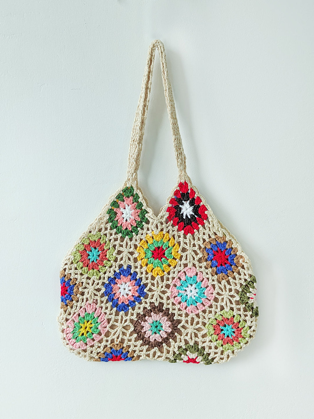 Damen Handgefertigte Häkel-Shopper-Tasche Echo Archiv