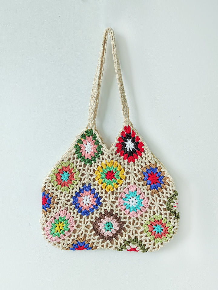 Damen Handgefertigte Häkel-Shopper-Tasche Echo Archiv