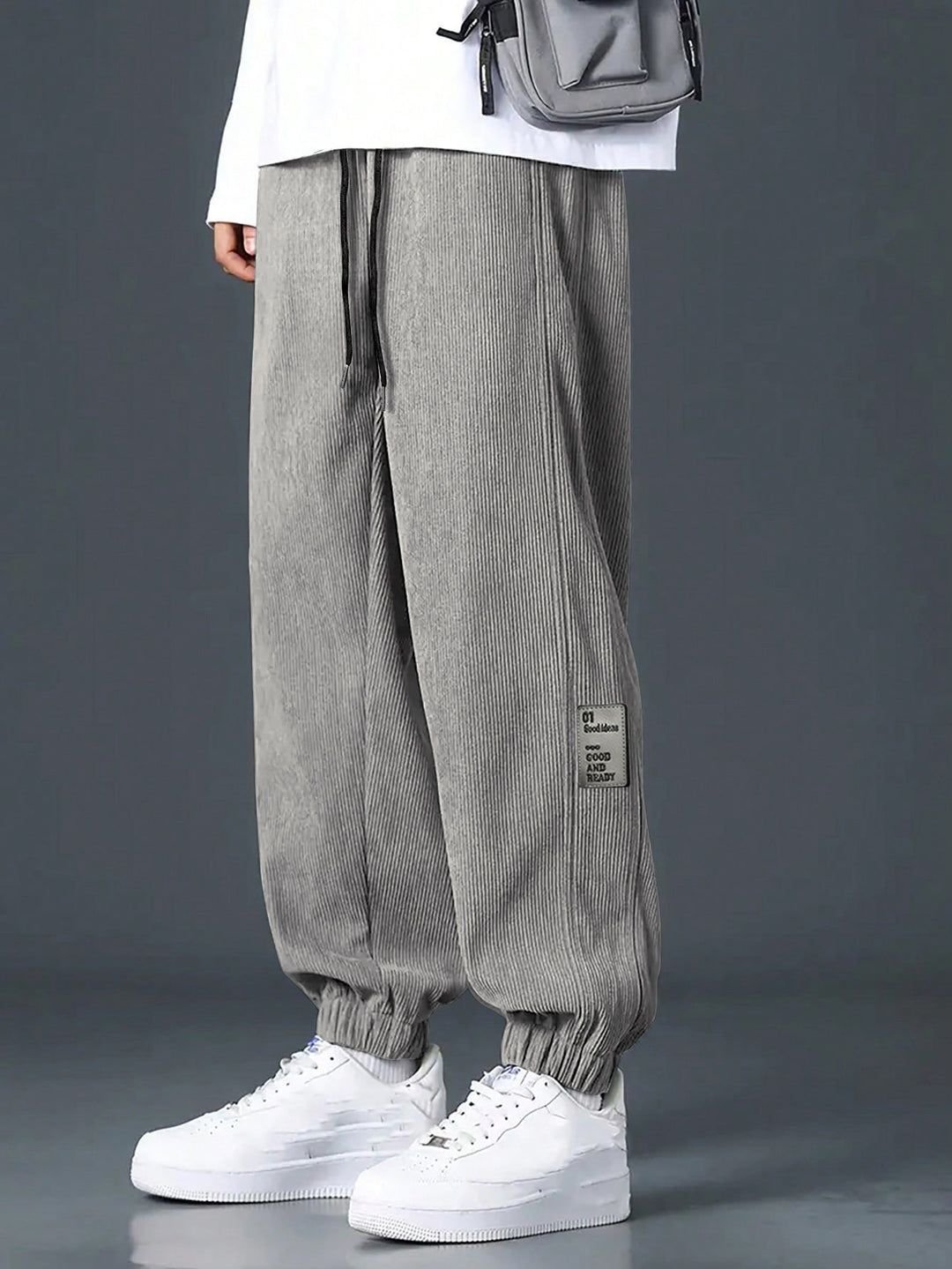 Herren Bequeme und lässige Sweatpants mit elastischem Bund und seitlichen Taschen Echoarchiv