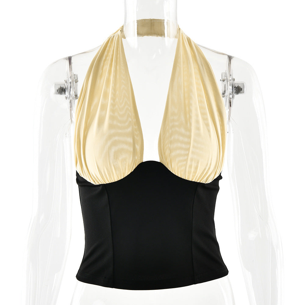 Damen Haltertop mit elegantem Drapierungseffekt Echo Archiv