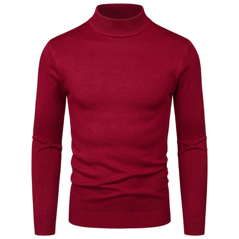 Herren eleganter Rollkragenpullover aus feiner Baumwollmischung Echoarchiv