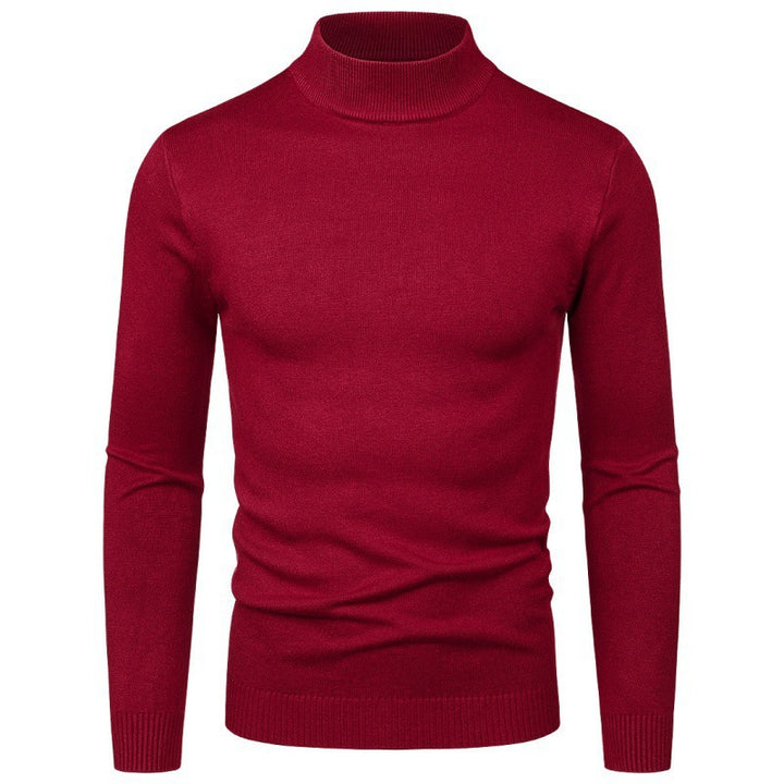 Herren eleganter Rollkragenpullover aus feiner Baumwollmischung Echoarchiv
