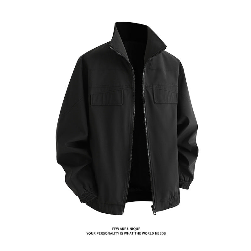 Herren Freizeitjacke mit praktischen Taschen und hohem Kragen Echoarchiv