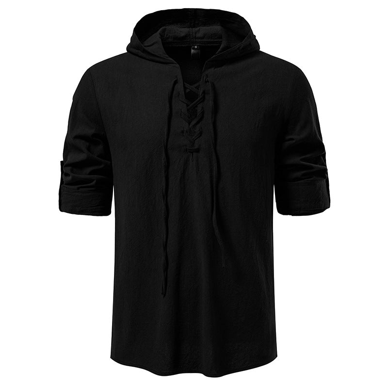Herren Kapuzentop mit einzigartigem Schnürdesign Echoarchiv