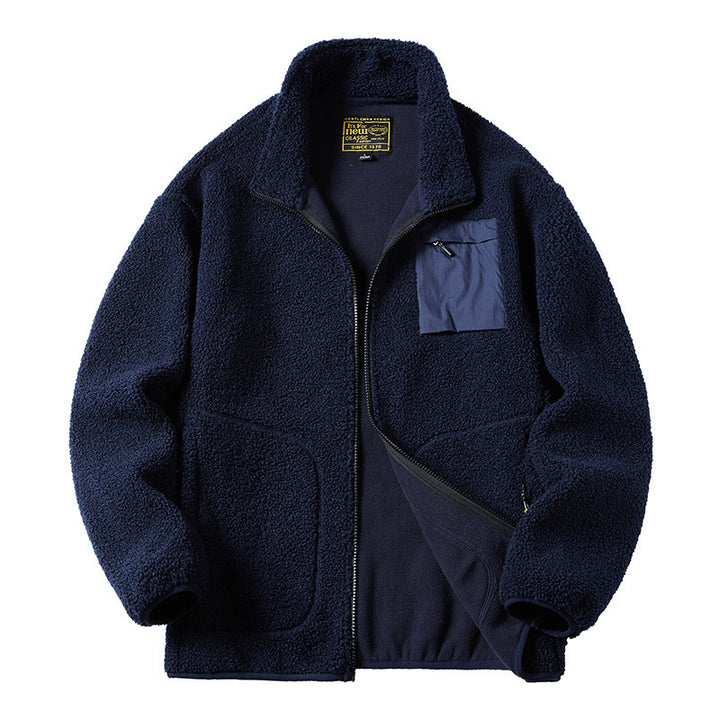 Herren Gemütliche Fleecejacke mit praktischen Taschen Echo Archiv