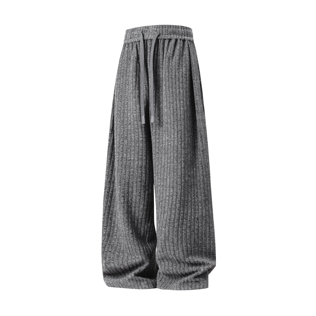 Damen Weite Rippstrick-Loungehose mit hohem Bund und Tunnelzug Echo Archiv