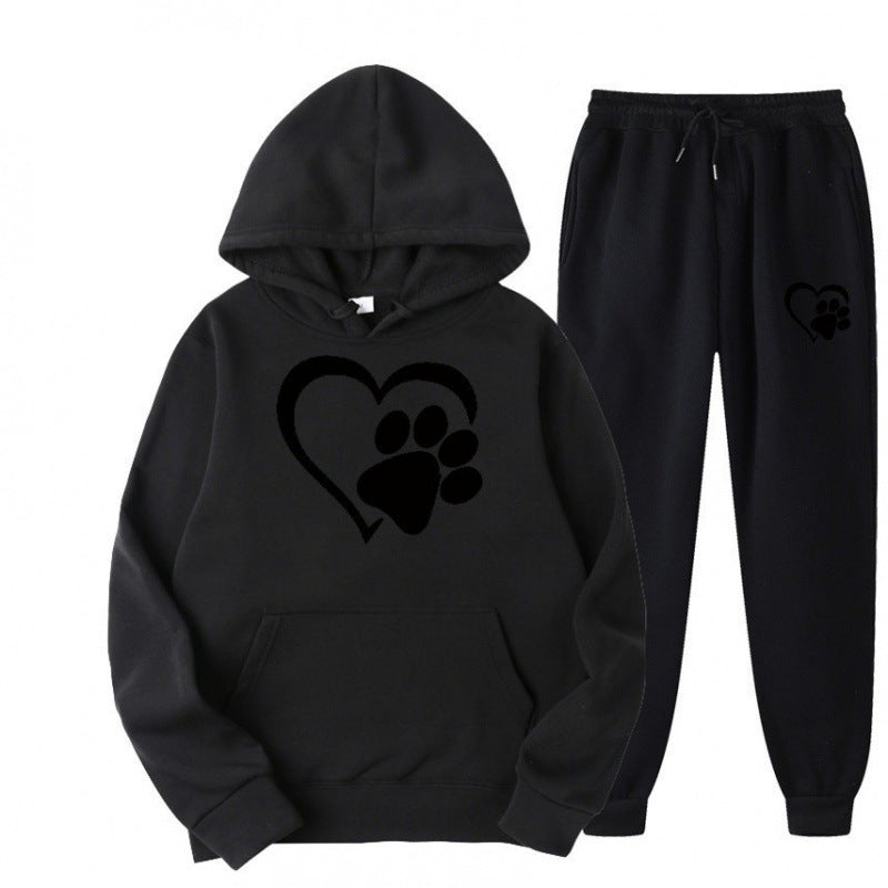 Damen Kuscheliger Hoodie und Jogginghose Set Echoarchiv