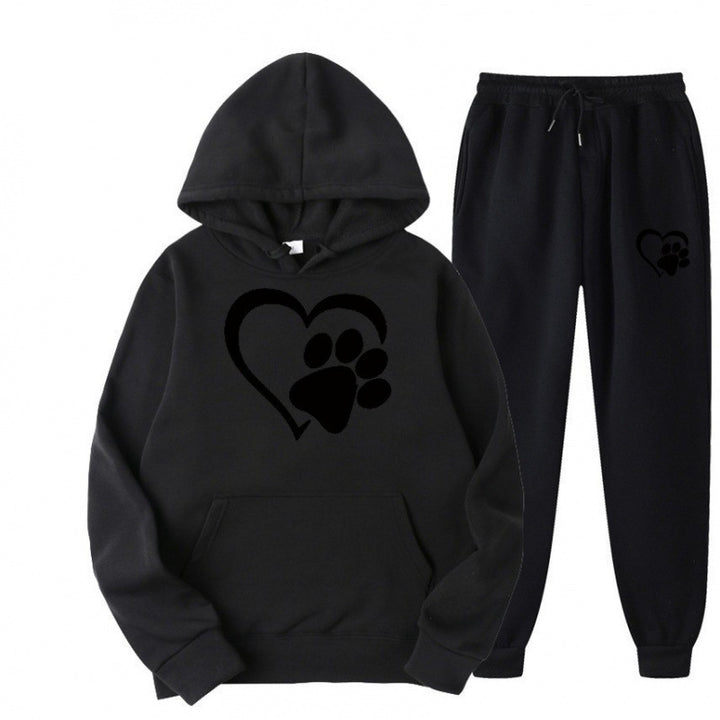 Damen Kuscheliger Hoodie und Jogginghose Set Echoarchiv