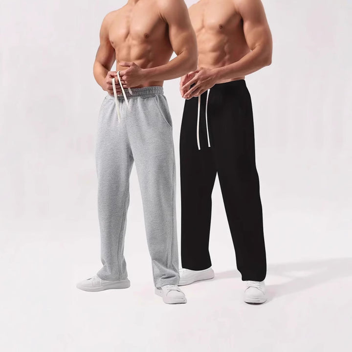 Herren nan locker sitzende Jogginghose aus Baumwollmischung mit elastischem Bund und Seitentaschen Echo Archiv
