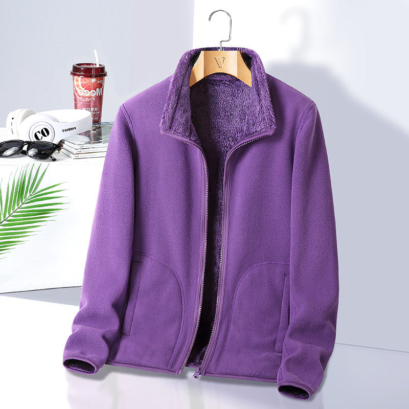 Damen Fleecejacke mit hohem Kragen Echo Archive
