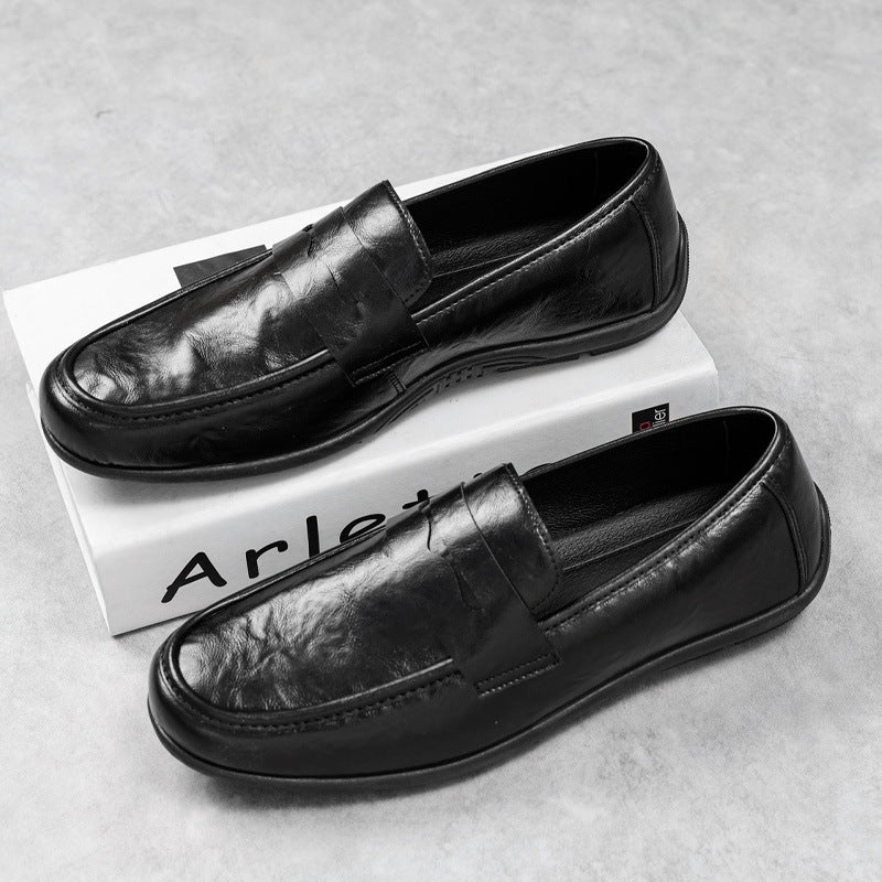 Herren Elegante Mokassins mit feinen Detailnähte Echo Archiv