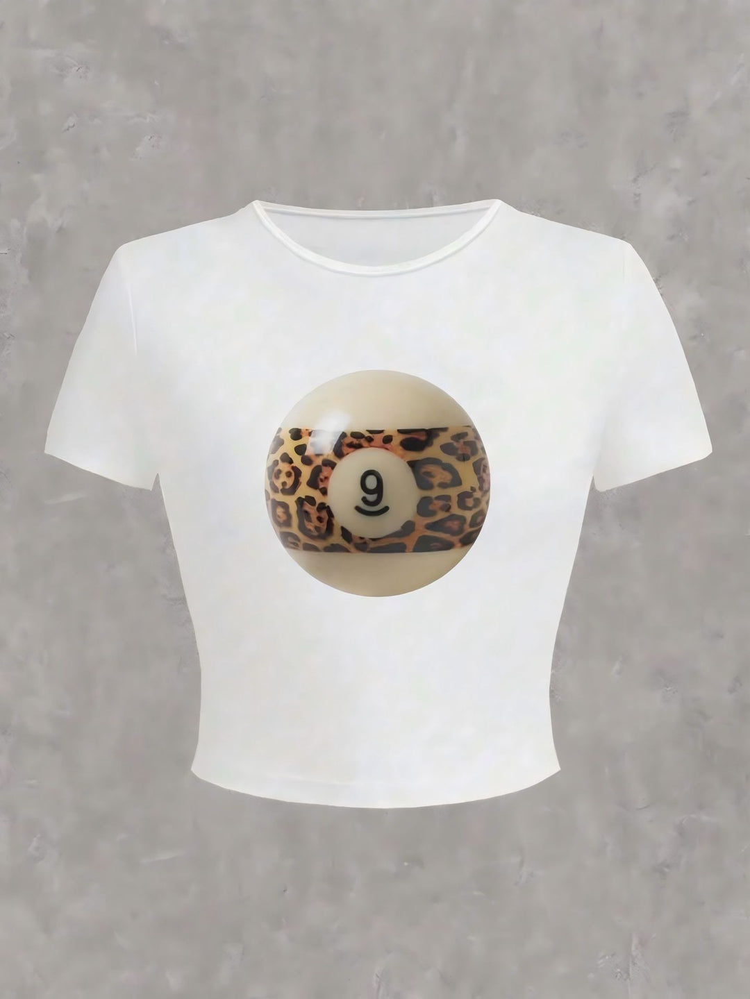 Damen Crop-Top mit floralem Grafikdruck und figurbetontem Schnitt Echo Archiv