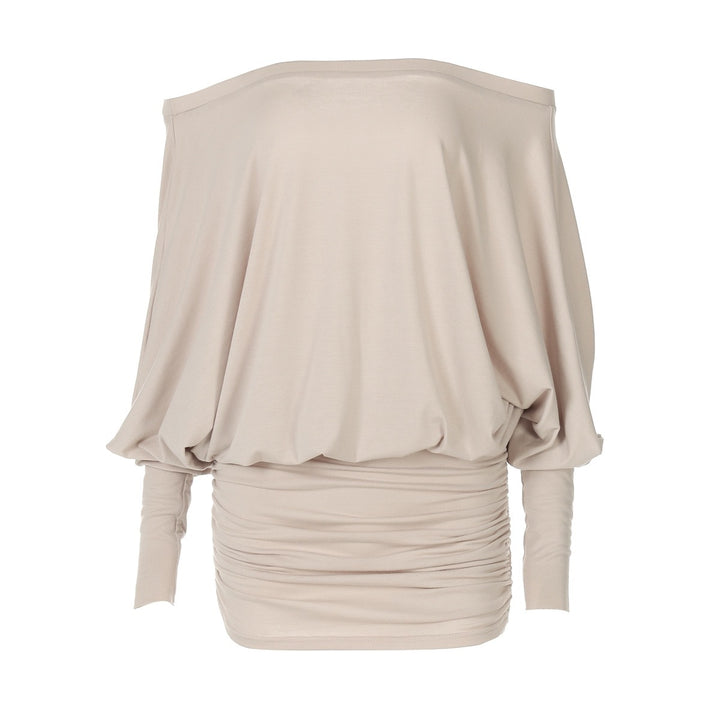 Damen Oversized Strickoberteil mit weitem Ausschnitt und langen Ärmeln Echo Archiv