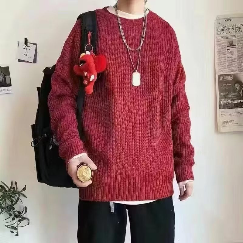 Damen Bequemer Oversized Strickpullover Echoarchiv