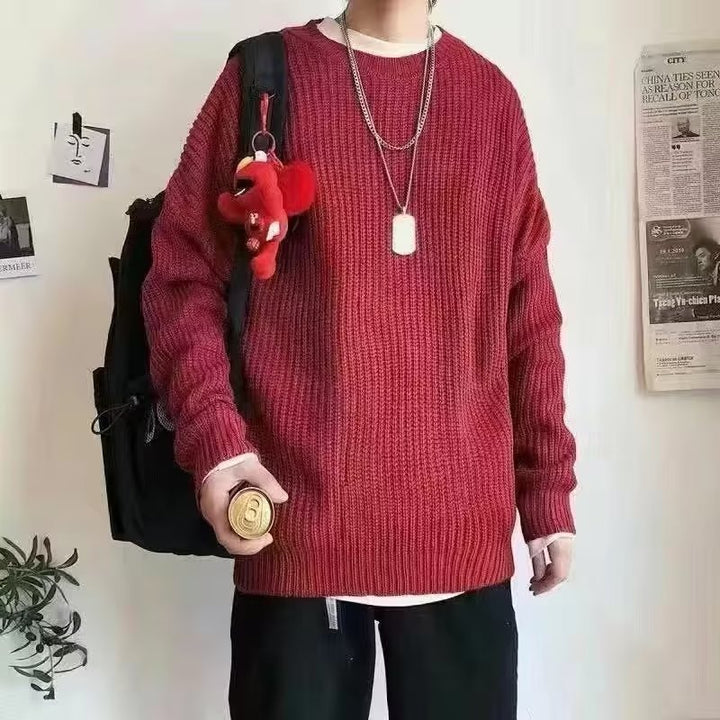 Damen Bequemer Oversized Strickpullover Echoarchiv