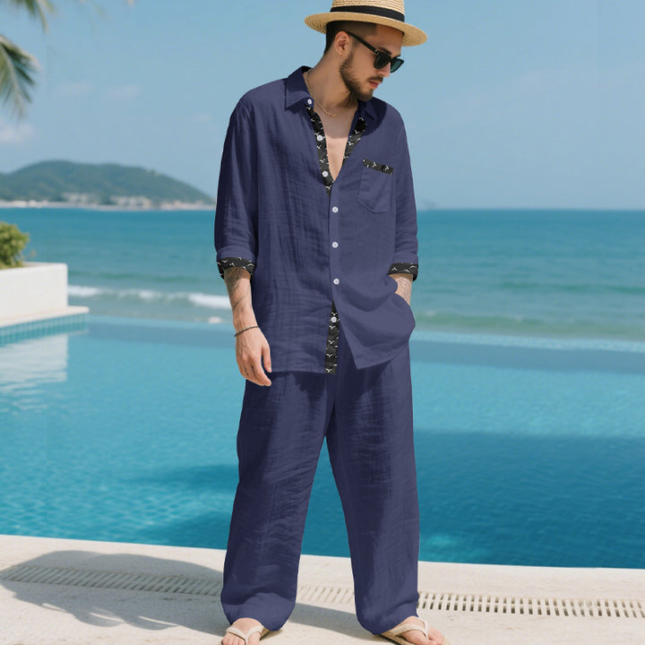 Herren elegante Sommer-Lounge-Anzug Echoarchiv