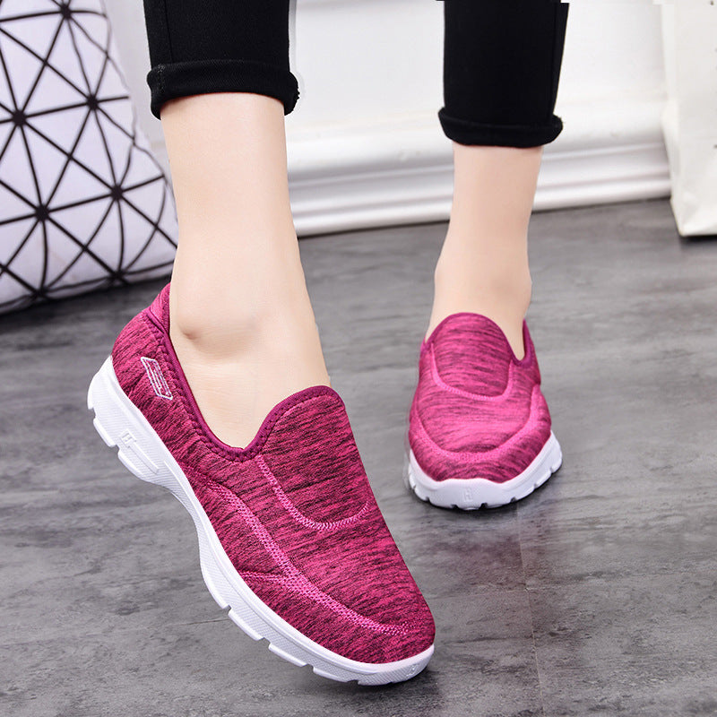 Damen nan elastische Schlupf-Sneaker mit orthopädischer Mittelfußstütze und rutschfester EVA-Sohle Echo Archiv
