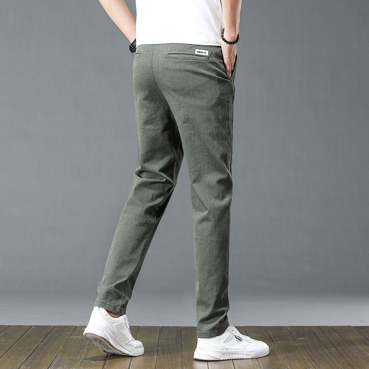 Herren lässige Baumwollhose mit verstellbarem Bund und praktischen Taschen Echoarchiv