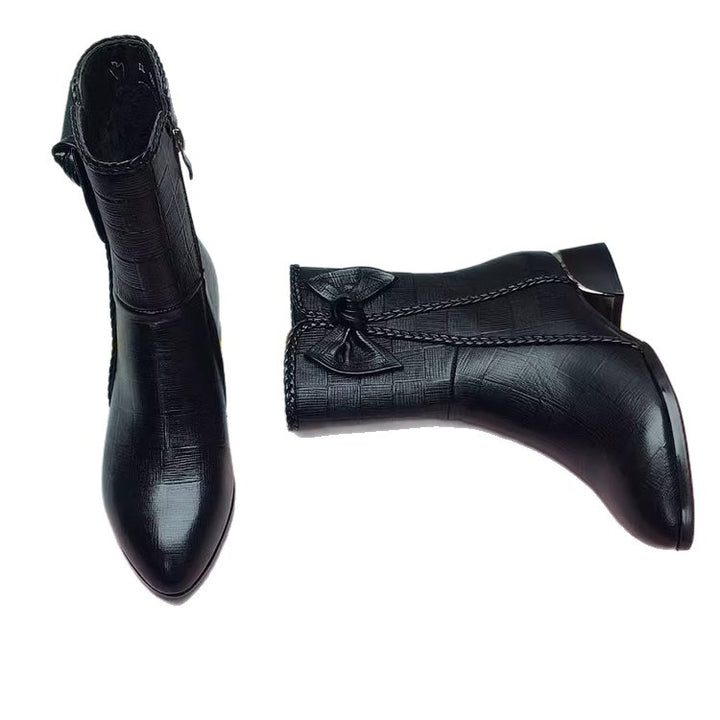 Damen Elegante Stiefeletten mit Riemchen und modischem Schleifen-Detail Echo Archiv