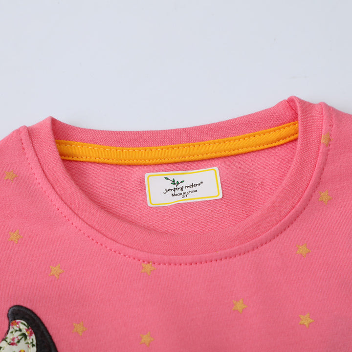 Mädchen Langarmkleid mit niedlichem Tiermotiv Echo Archiv