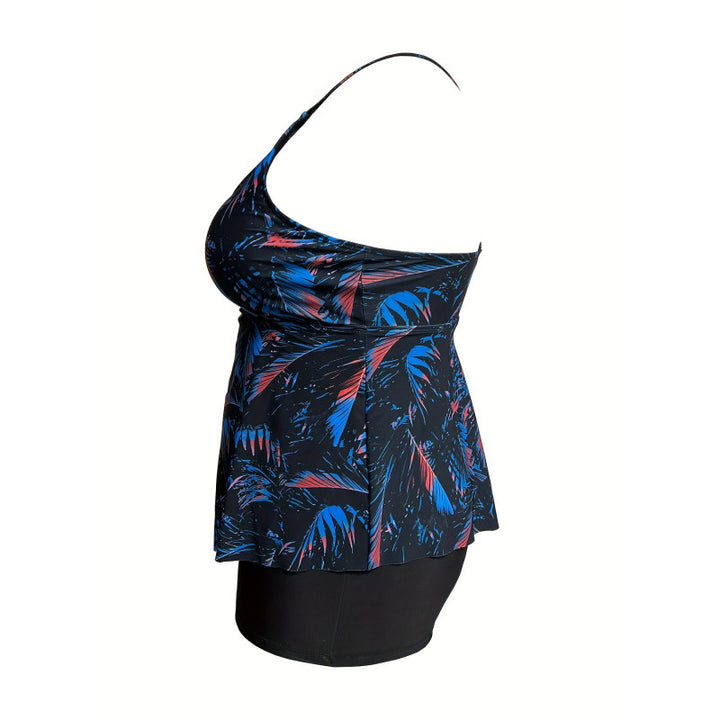 Damen Tankini mit verspieltem Rüschendesign und hohem Taillenslip Echo Archiv