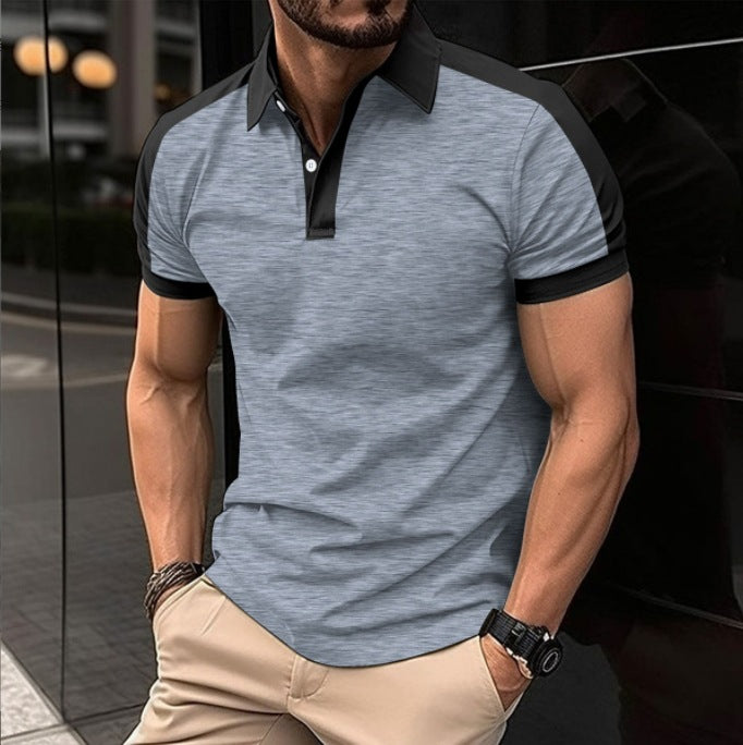 Herren Poloshirt mit modernem Kragen und atmungsaktivem Material Echoarchiv