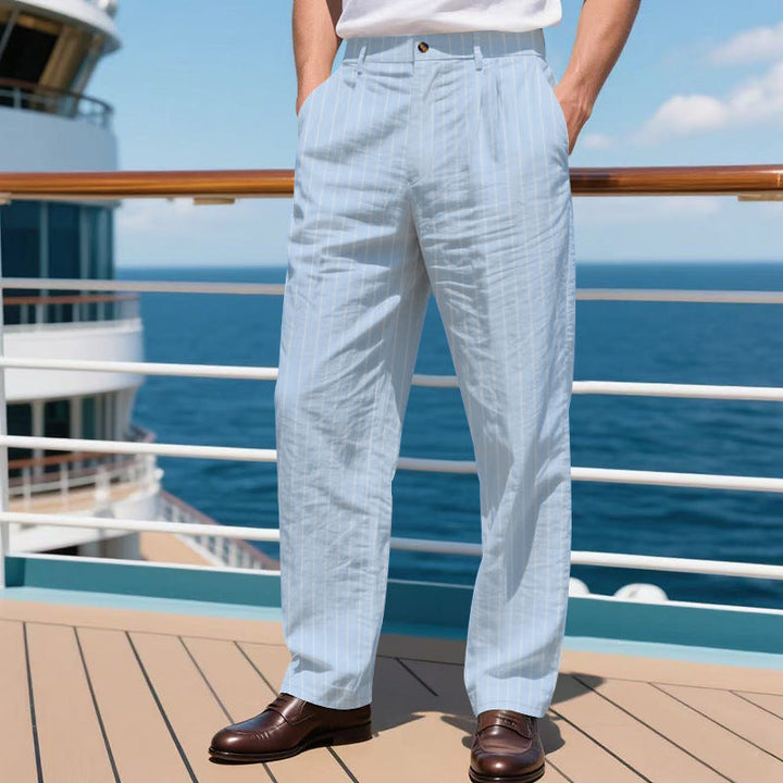 Herren elegante Anzughose mit schmalen Nadelstreifen Echoarchiv