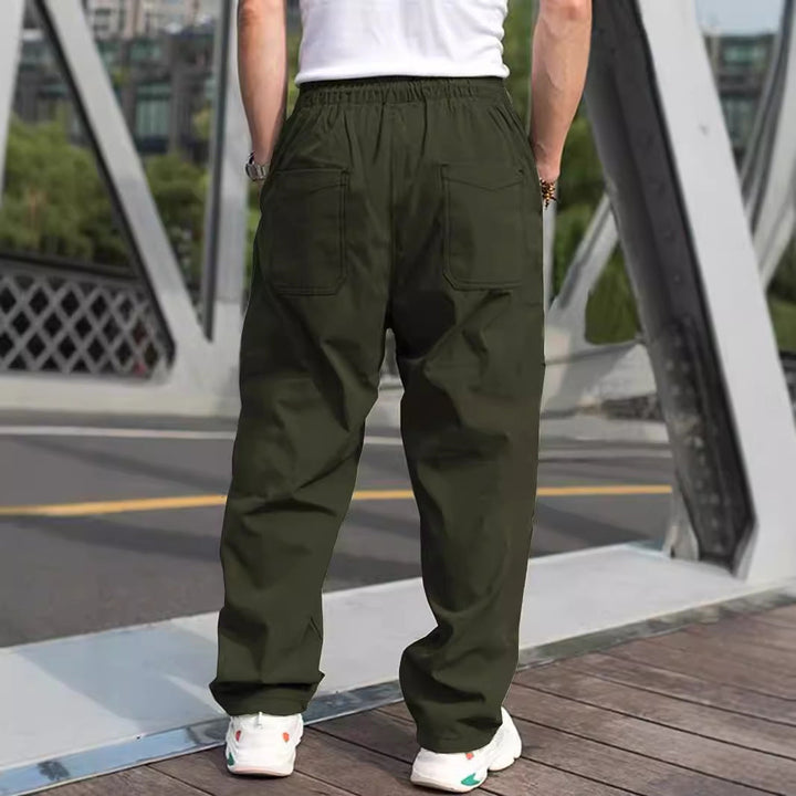 Herren lässige Cargohose mit elastischem Bund Echoarchiv
