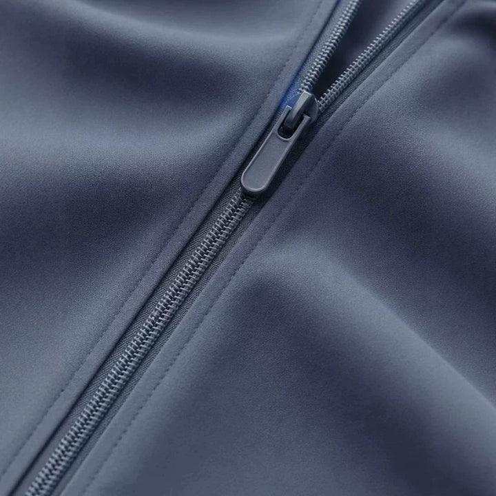 Herren Kapuzen-Blouson Leichter Windbreaker mit geripptem Saum und verdeckter Reißverschlussleiste Echo Archiv