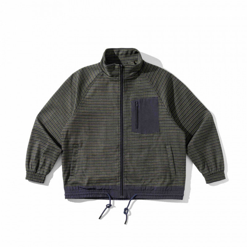 Unisex Leicht wattierte Oversize-Trainingsjacke mit Reißverschluss, Brusttasche und Kordelzugsaum Echo Archiv