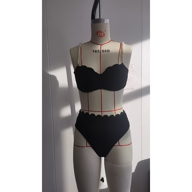 Damen Hochwertiger Push-Up Bikini mit Skulptur-Rippdesign Echo Archiv