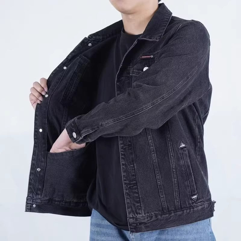 Herren Modische Denimjacke mit modernen Details Echoarchiv