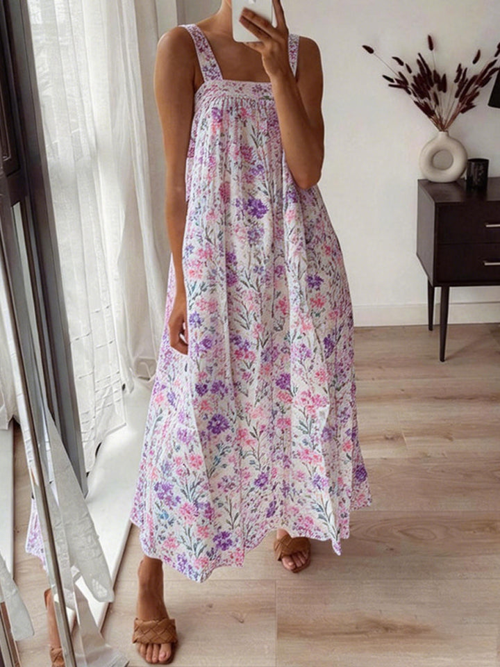 Damen Maxikleid mit floralem Muster und luftiger Passform Echo Archiv