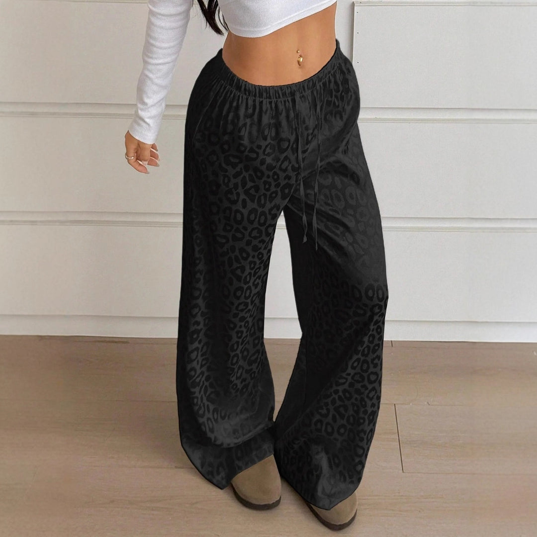 Damen Elegante Weite Leoprint-Hose Echo Archiv