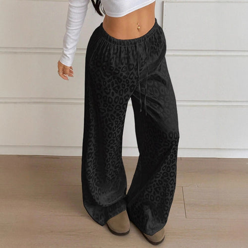 Damen Elegante Weite Leoprint-Hose Echo Archiv