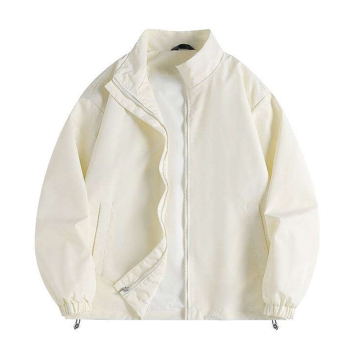Herren lässige Windjacke mit hochabschließendem Kragen und praktischen Taschen Echoarchiv