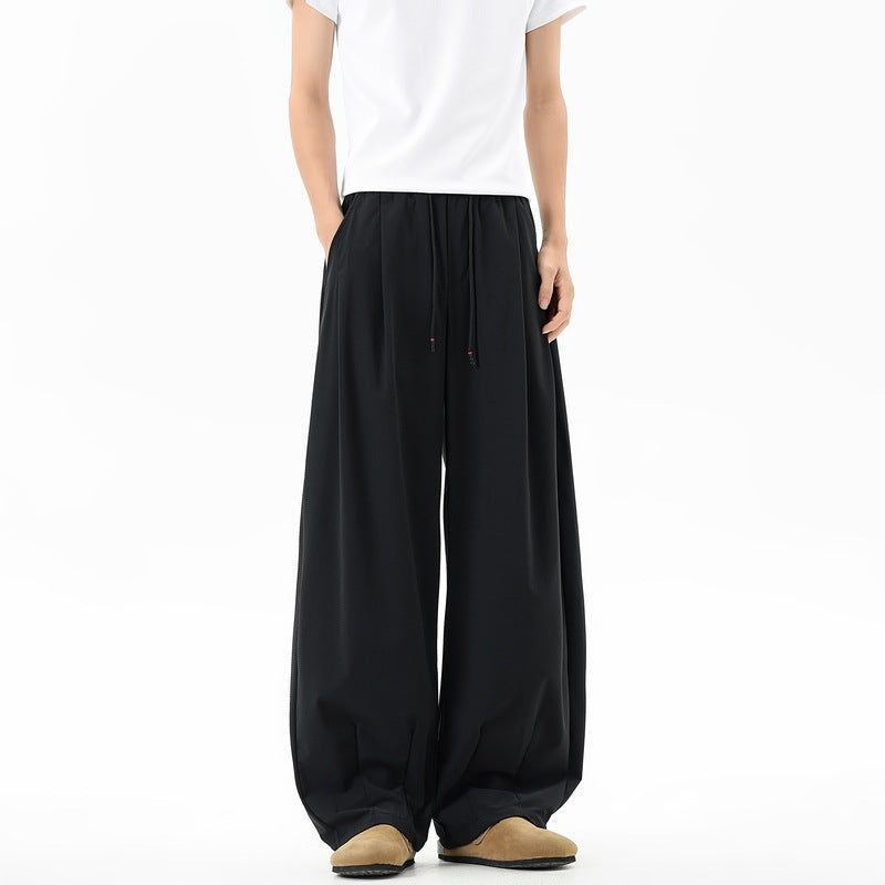 Damen Extraweite Palazzo‑Hose im Oversize‑Baggy‑Schnitt mit Elastbund & Tunnelzug Echoarchiv