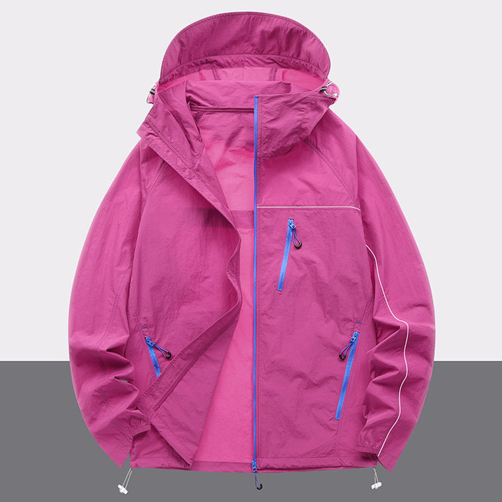 Herren leichte Outdoor-Jacke mit wasserabweisenden Eigenschaften und mehreren Reißverschlusstaschen Echoarchiv