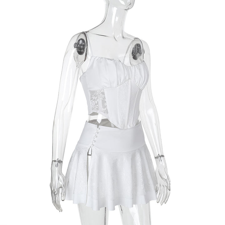 Damen Corsagenkleid mit filigranen Spitzenakzenten Echo Archiv