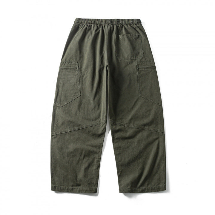 Unisex Weitgeschnittene Cargo-Hose mit elastischem Bund, Kordelzug und Utility-Taschen Echo Archiv