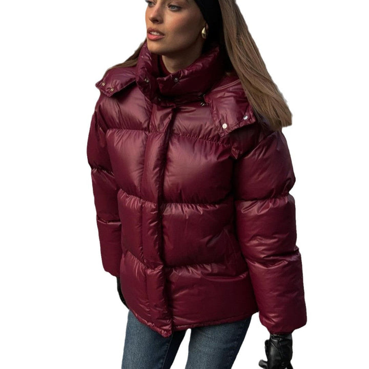 Damen Steppjacke mit voluminösem Schnitt und hohem Kragen Echoarchiv