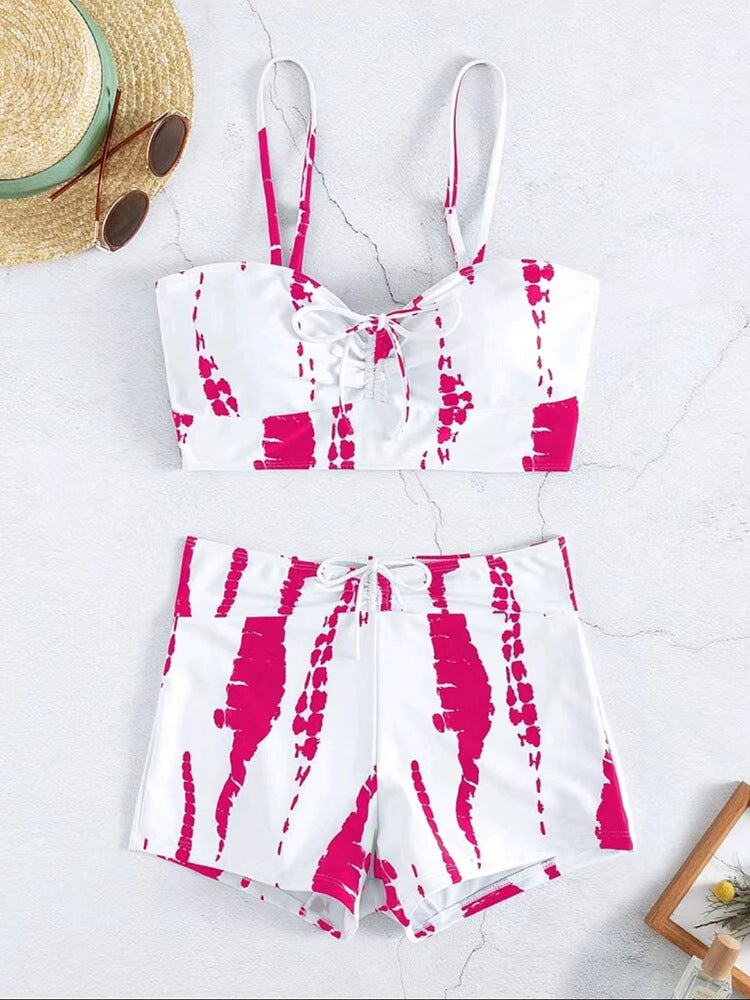 Damen Zweiteiliges Badeoutfit mit verspieltem Knotendesign Echo Archiv